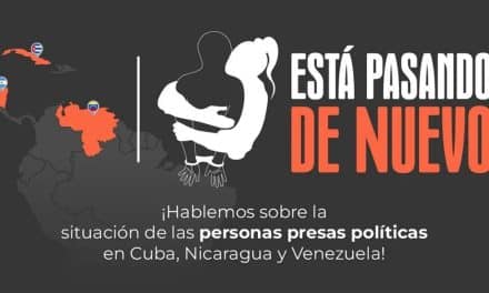 “ESTÁ PASANDO DE NUEVO”: NUEVA CAMPAÑA A FAVOR DE LA LIBERACIÓN DE LOS PRESOS POLÍTICOS CUBANOS, VENEZOLANOS Y NICARAGÜENSES